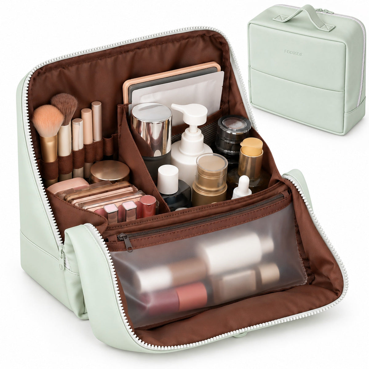 FOOIKOS stand-up makeup bag product image 1